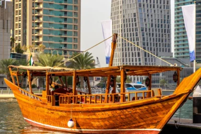 A Symphony of Lights: Dhow Cruise Marina Spectacular Views