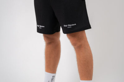 Signature Logo Mesh Shorts in Jet Black – Your Ultimate Athletic Wear